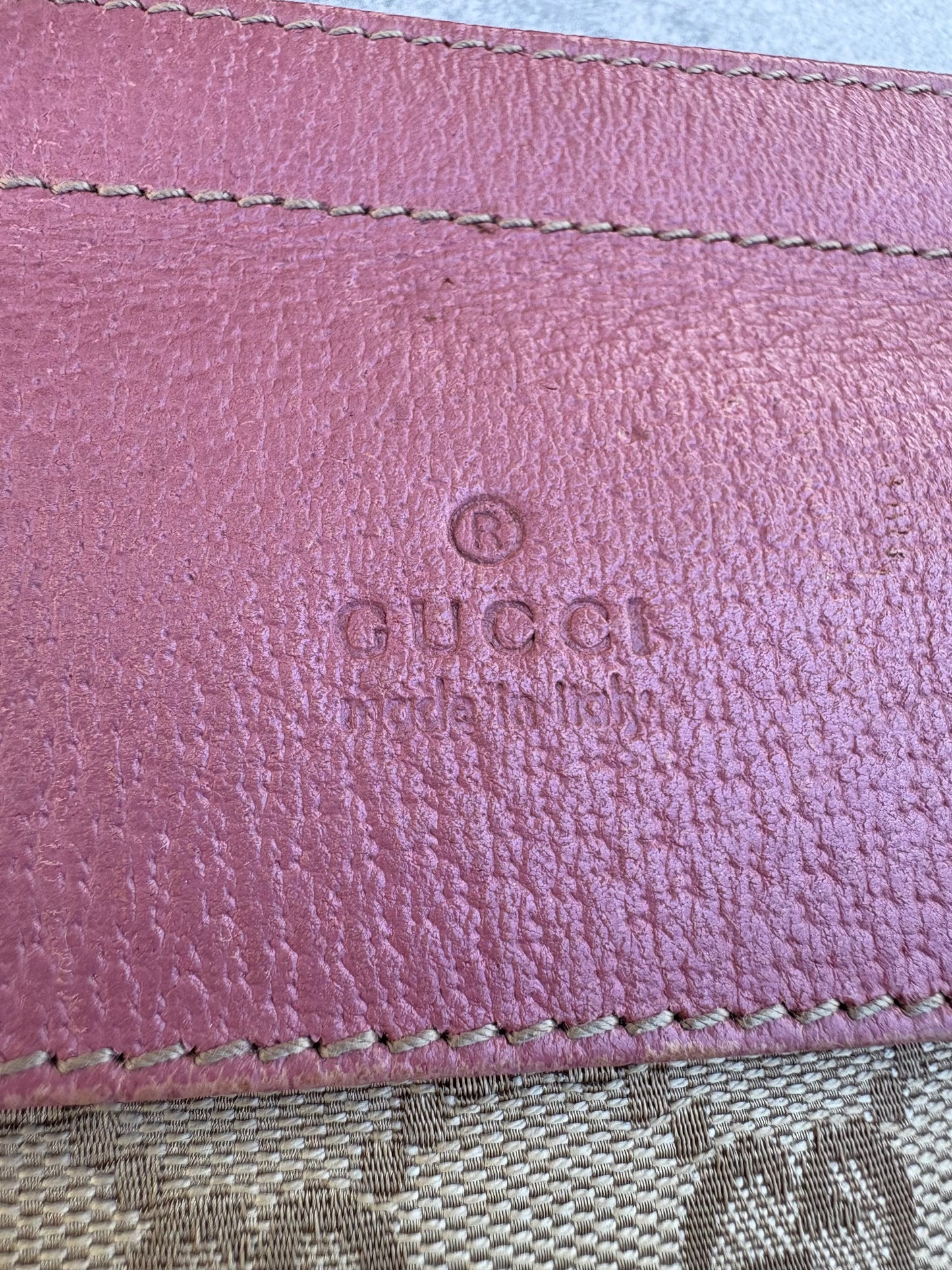 Gucci Belt Bag Pink and Beige