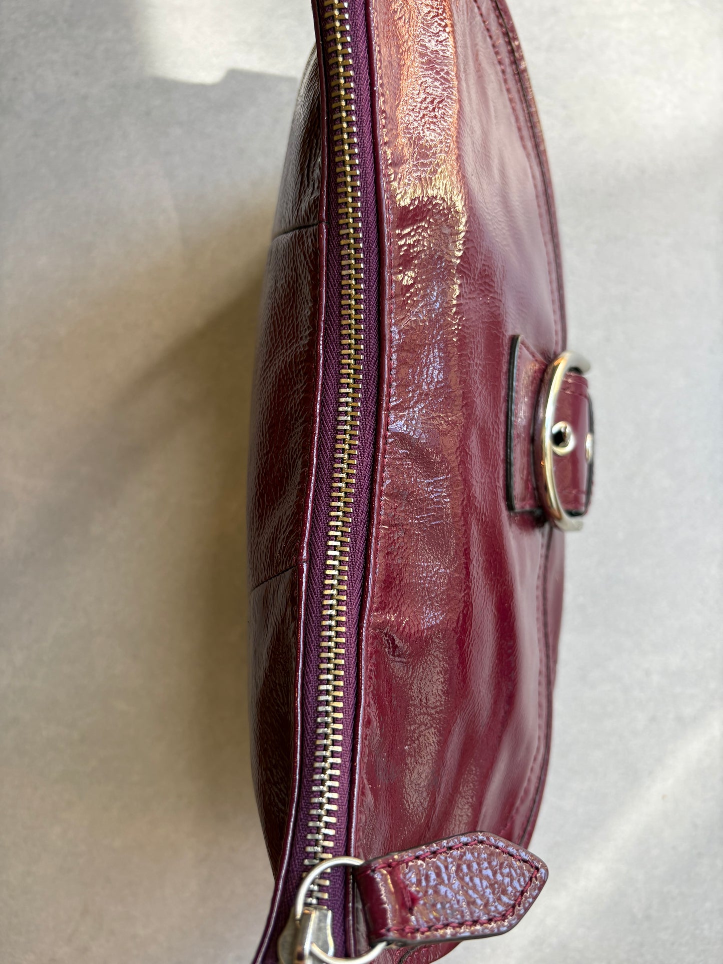 Coach Soho Plum Patent Leather Shoulder Bag