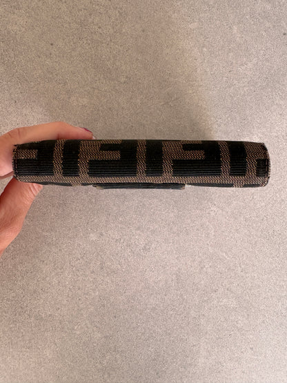 Fendi Zucca Canvas and Leather Wallet