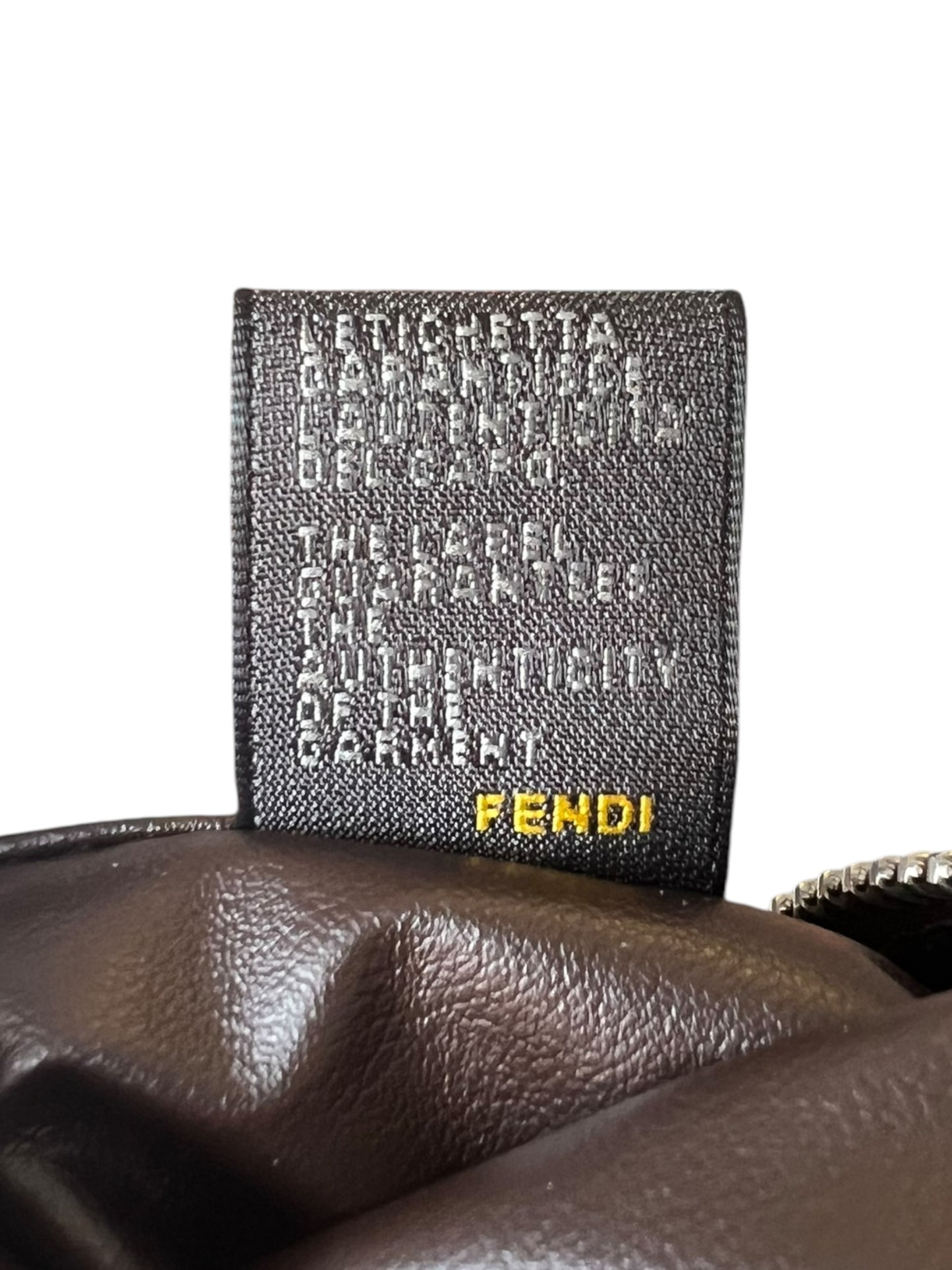 Fendi Zucca Mini Baguette Bag