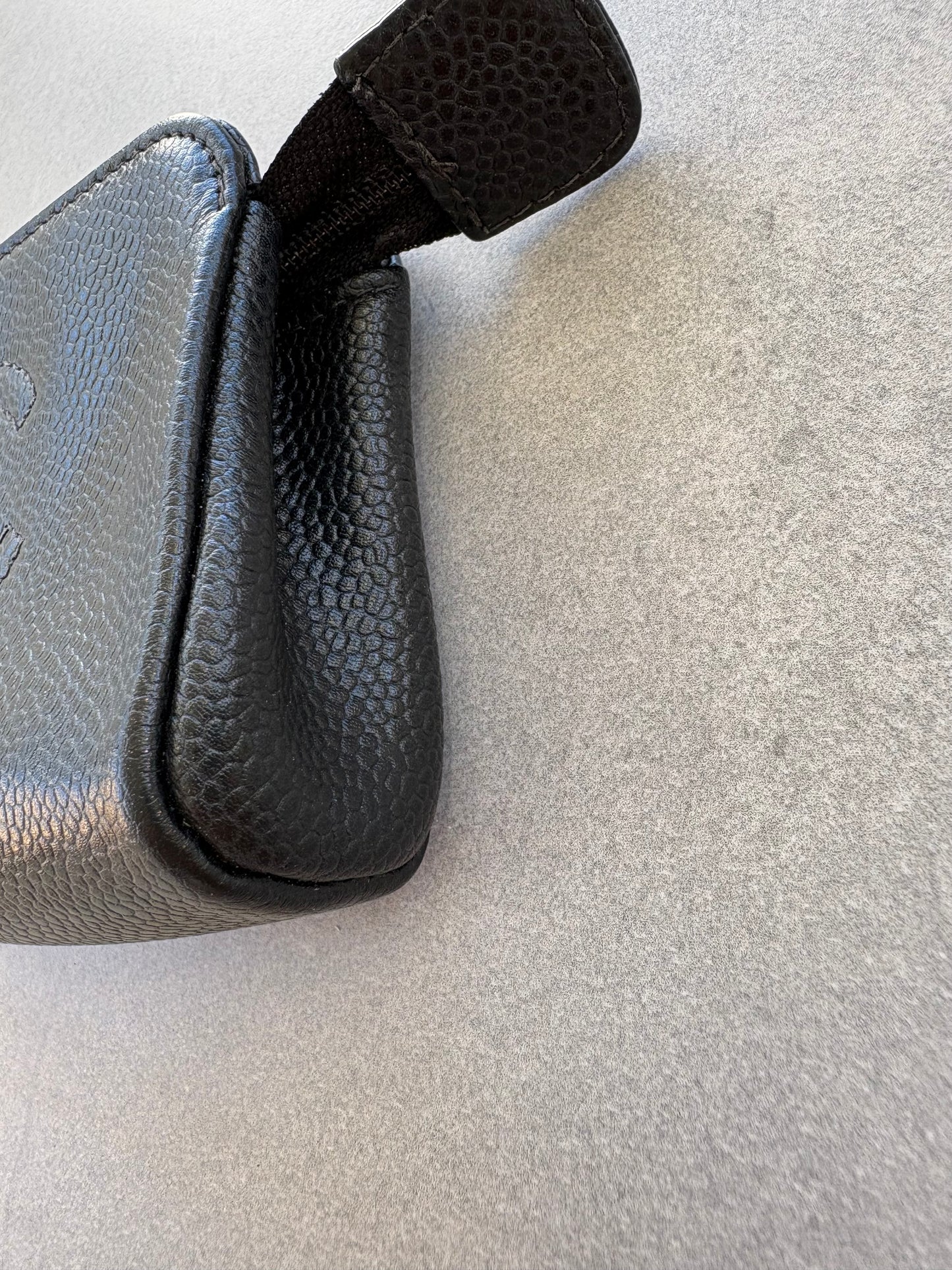 Chanel Black Cavier Leather with Gold Hardware