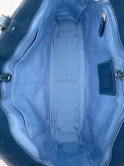 Coach Blue Optic Tote Bag