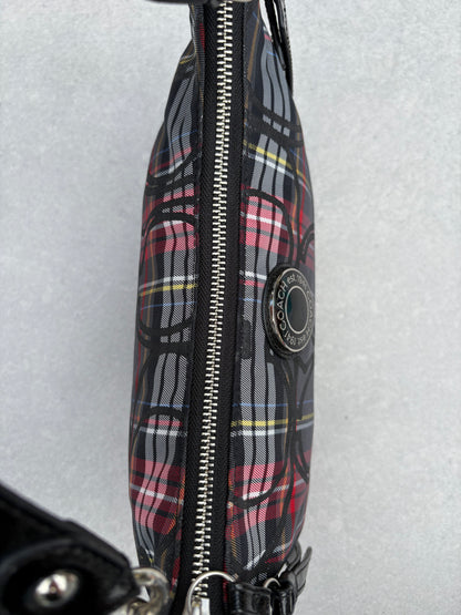 Coach Tartan Two-Way Handbag with Star Charm