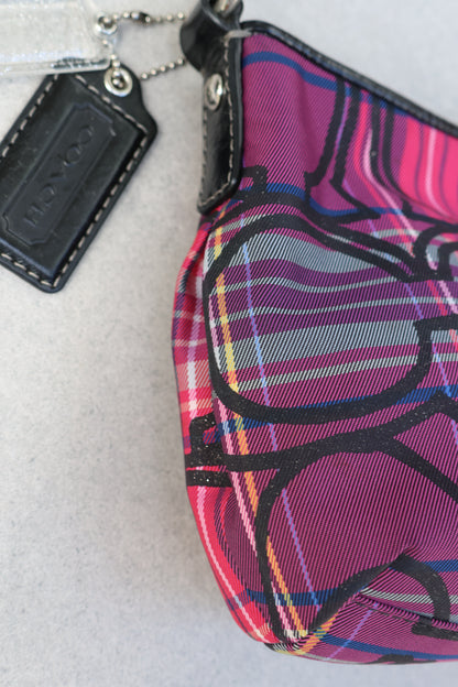 Coach Poppy Tartan Shoulder Bag