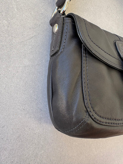 Coach Soho Black Leather Shoulder Bag