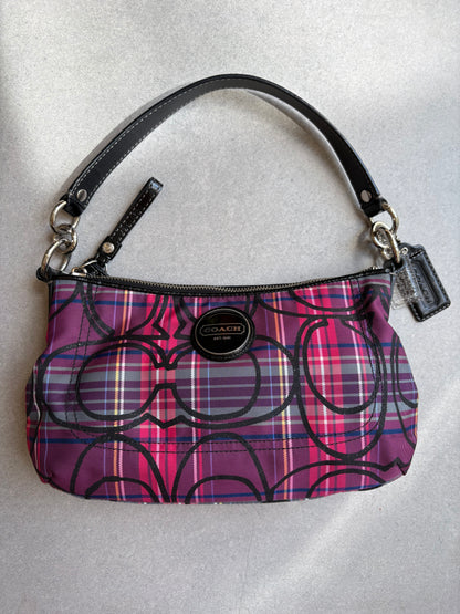 Coach Poppy Tartan Shoulder Bag
