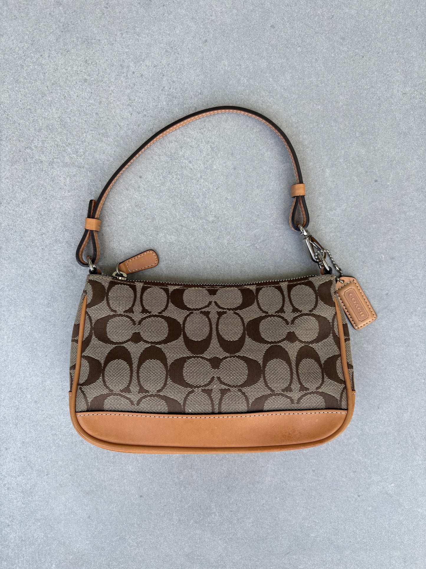 Coach Signature Demi Tan Shoulder Bag
