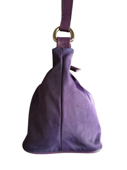 Prada Nylon Shoulder Bag Purple