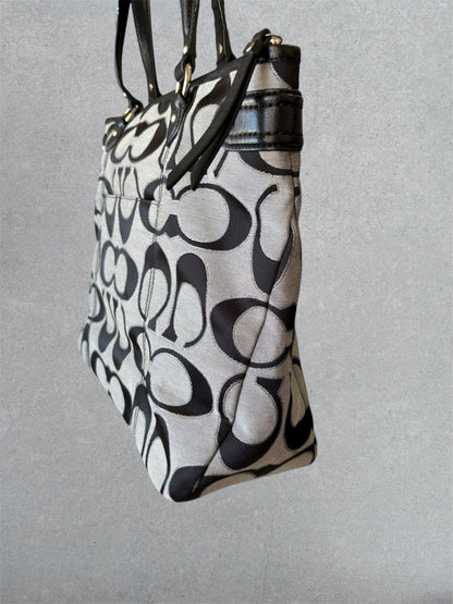 Coach Black and Grey Tote Bag