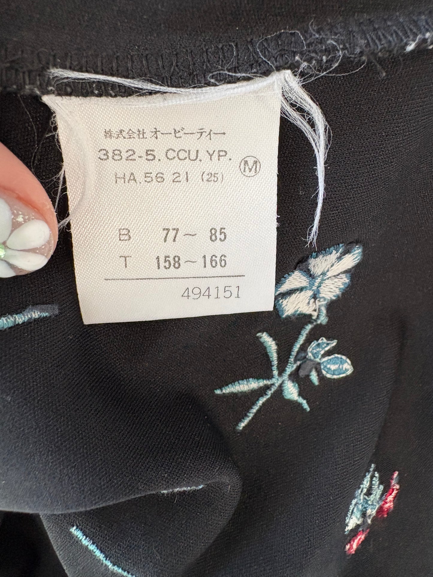 Calvin Klein Embroidered Long Sleeve Top Size M