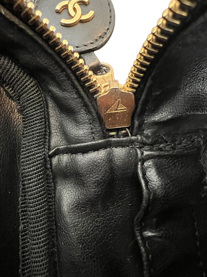 Chanel Black CC Quilted Vanity Bag