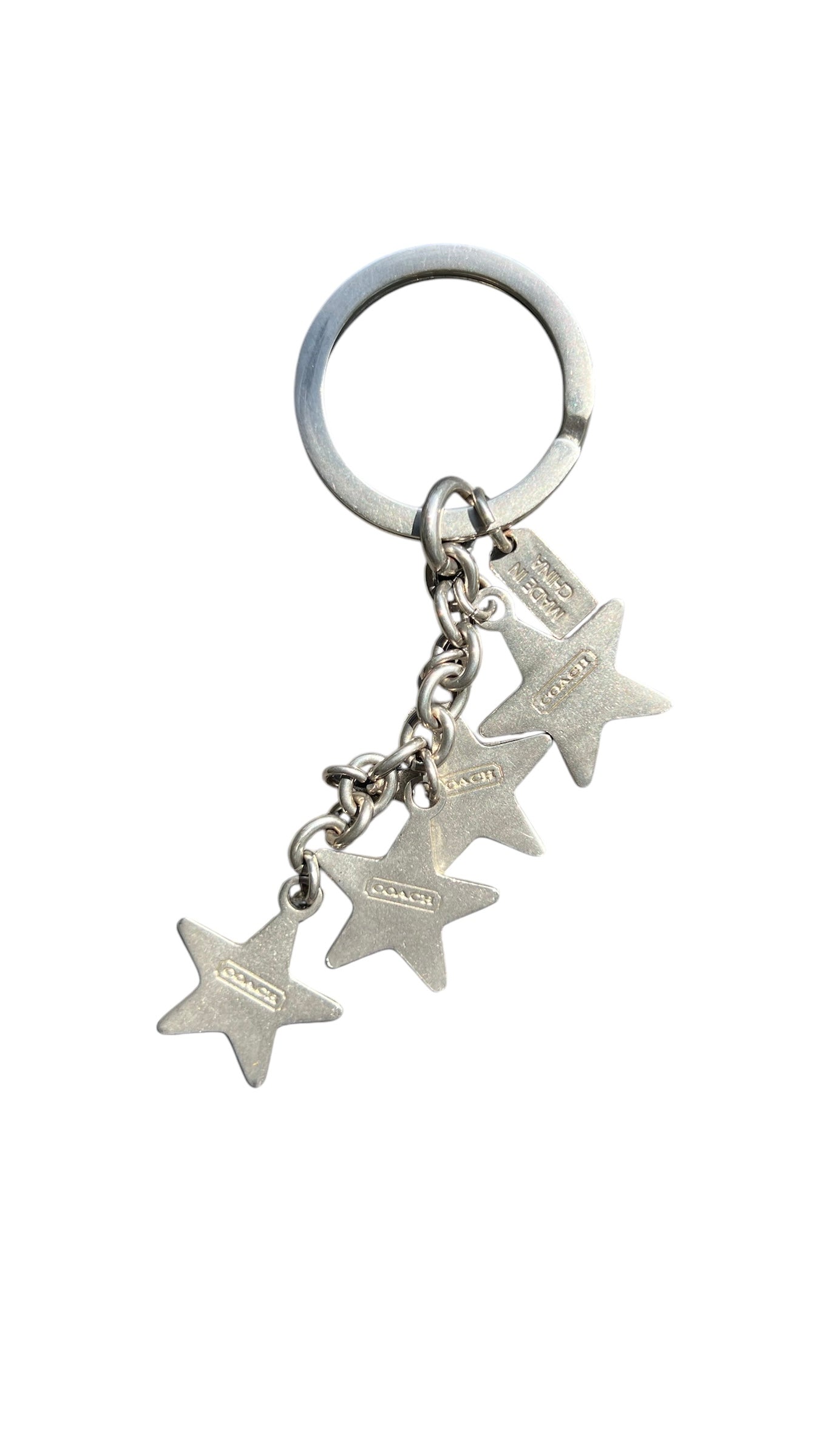 Coach Multicoloured Star Keyring