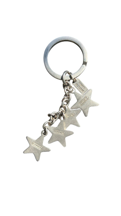 Coach Multicoloured Star Keyring