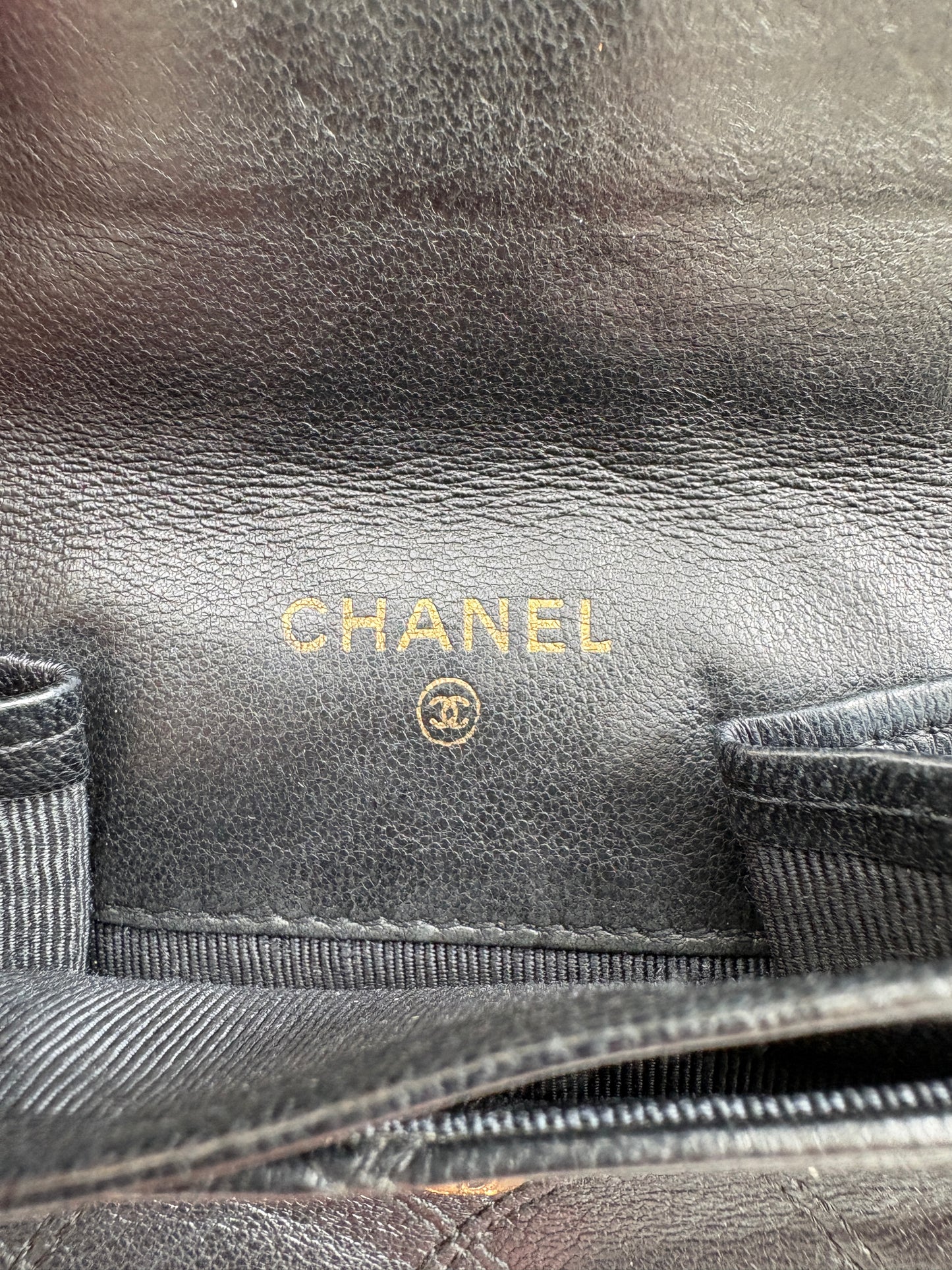 Chanel Black Leather Purse