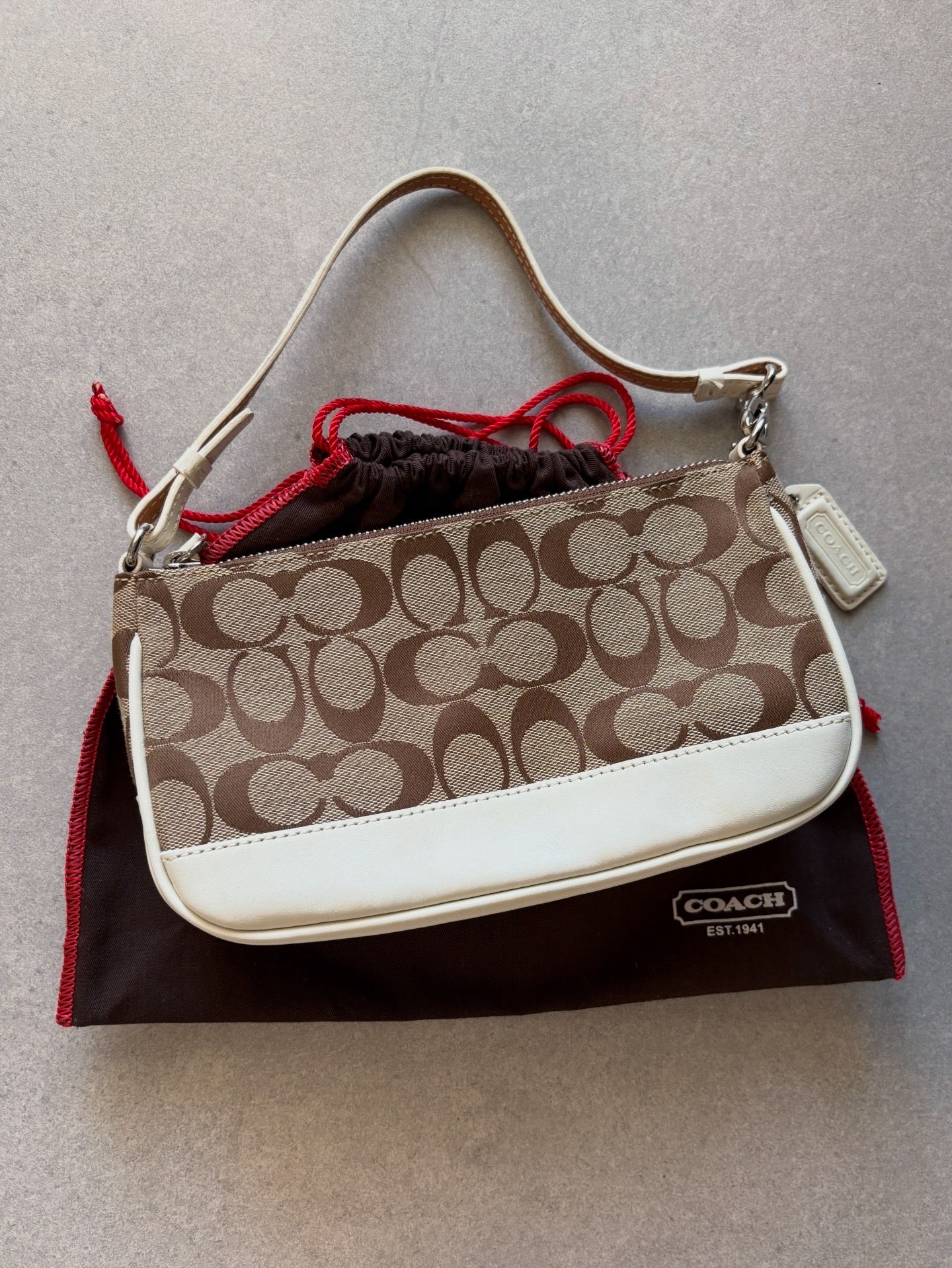Coach Demi Beige Shoulder Bag