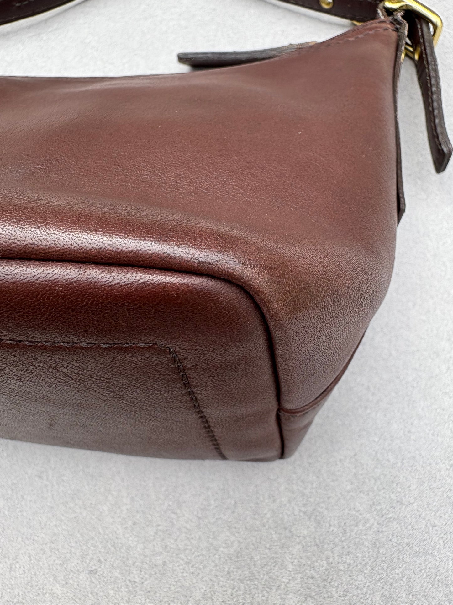 Coach Maroon Leather Bag