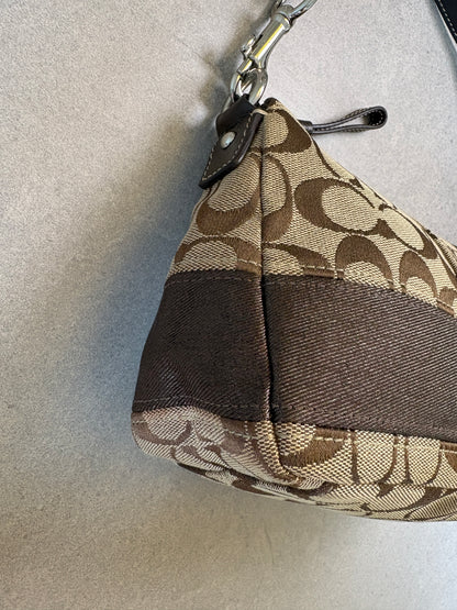 Coach Beige and Brown Pouch