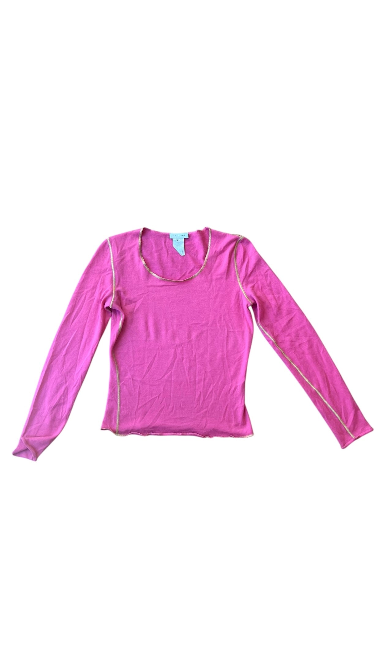 Celine Cashmere Long Sleeve Top