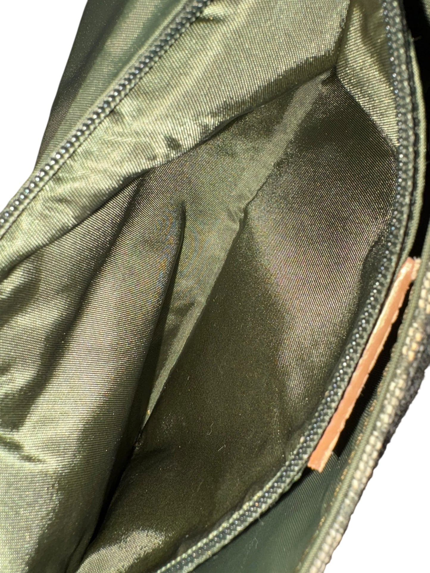 Christian Dior 2000s Green Trotter Monogram Malice Shoulder Bag