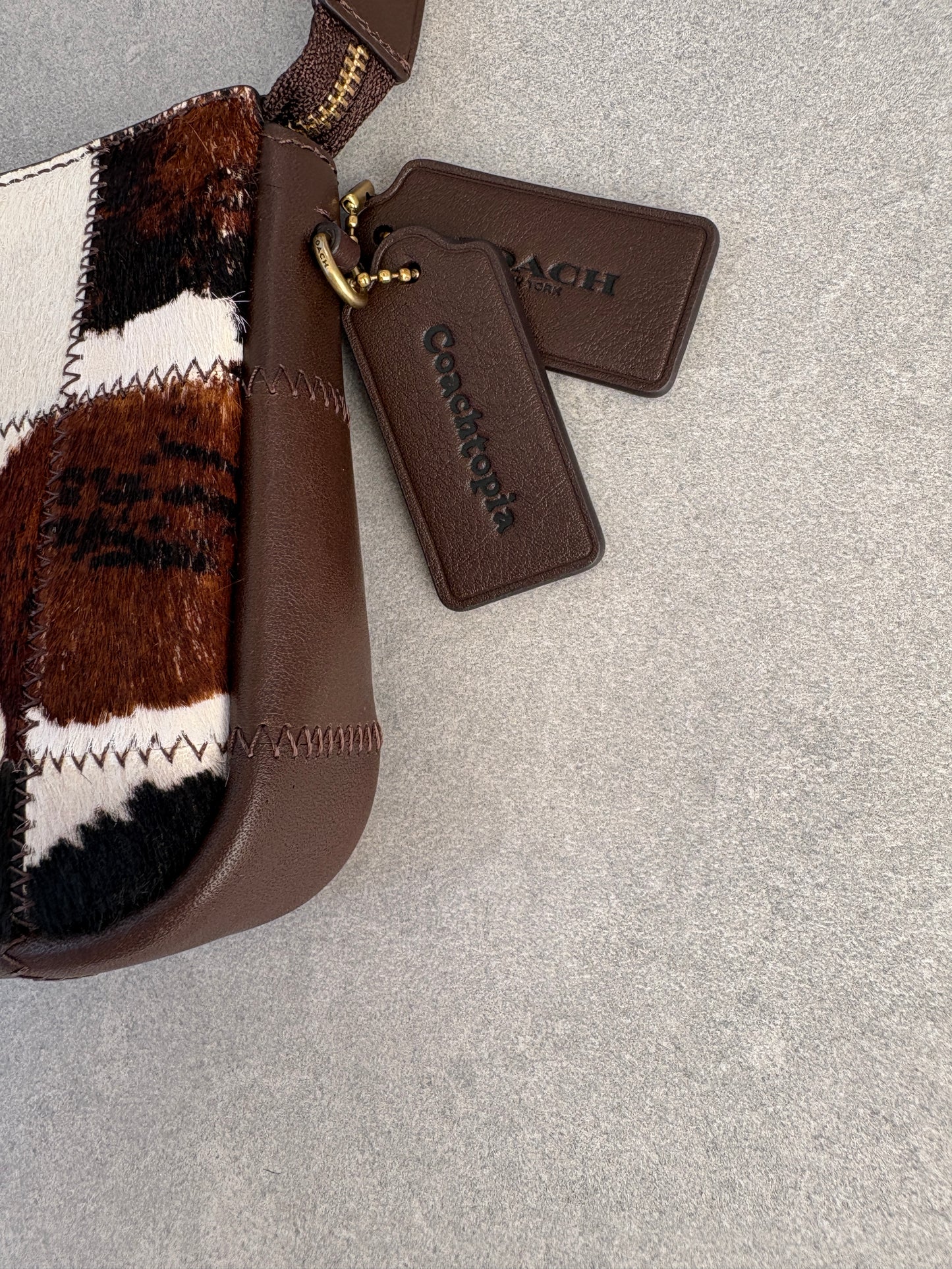 Coachtopia Cowprint Shoulder Bag