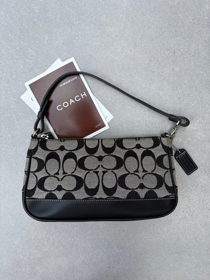 Coach Signature Monogram Demi Black
