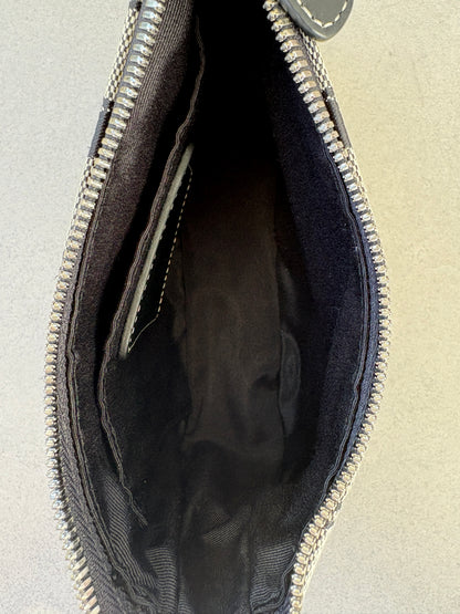Coach Demi Black and Grey Shoulder Bag