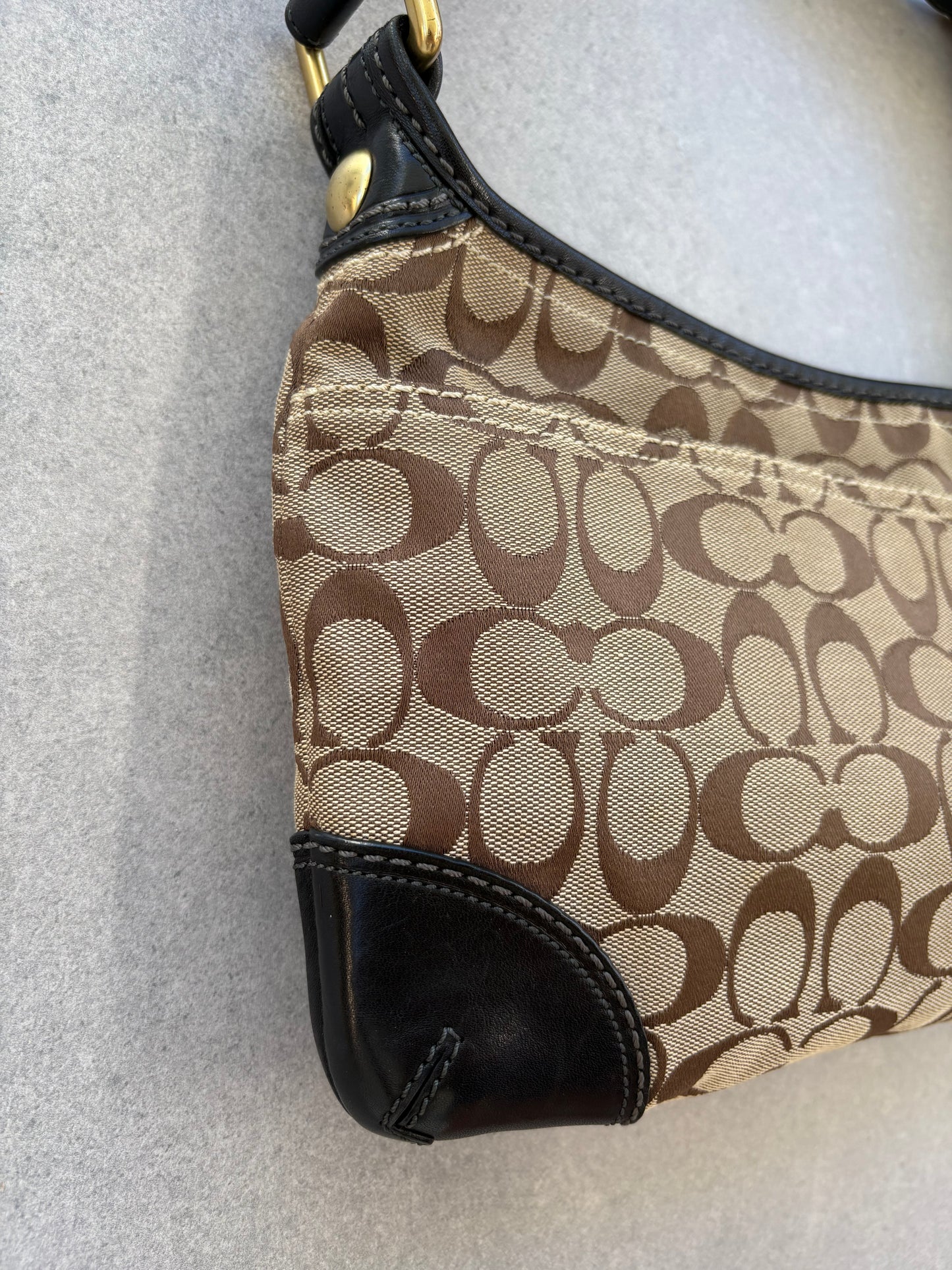 Coach Bleeker Bag in Brown Monogram Signature Print