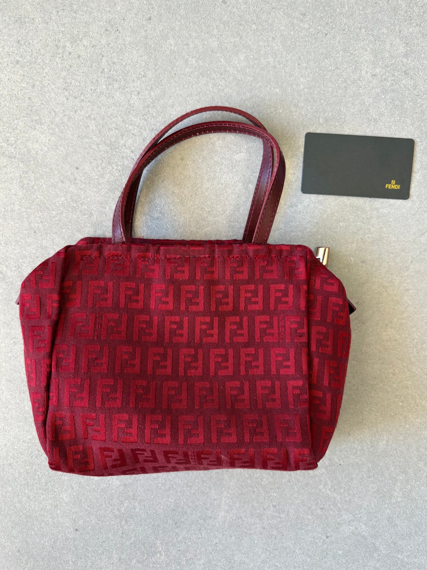 Fendi Mini Zucchico Bag Red