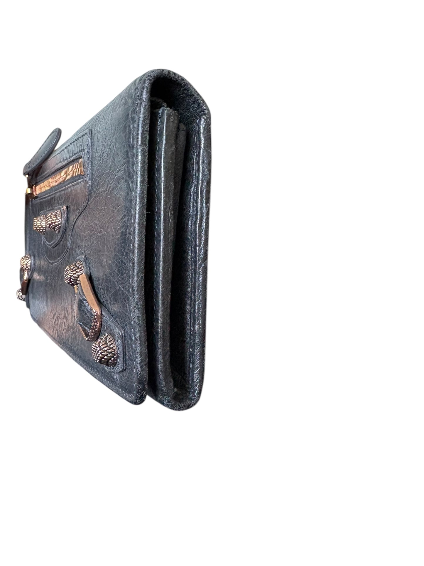 Balenciaga City Long Wallet Dark Green