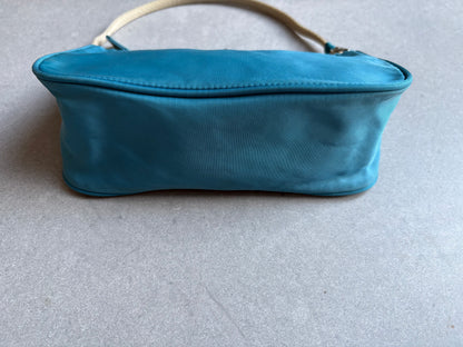 Prada Nylon Tessuto Accessory Pouch Blue