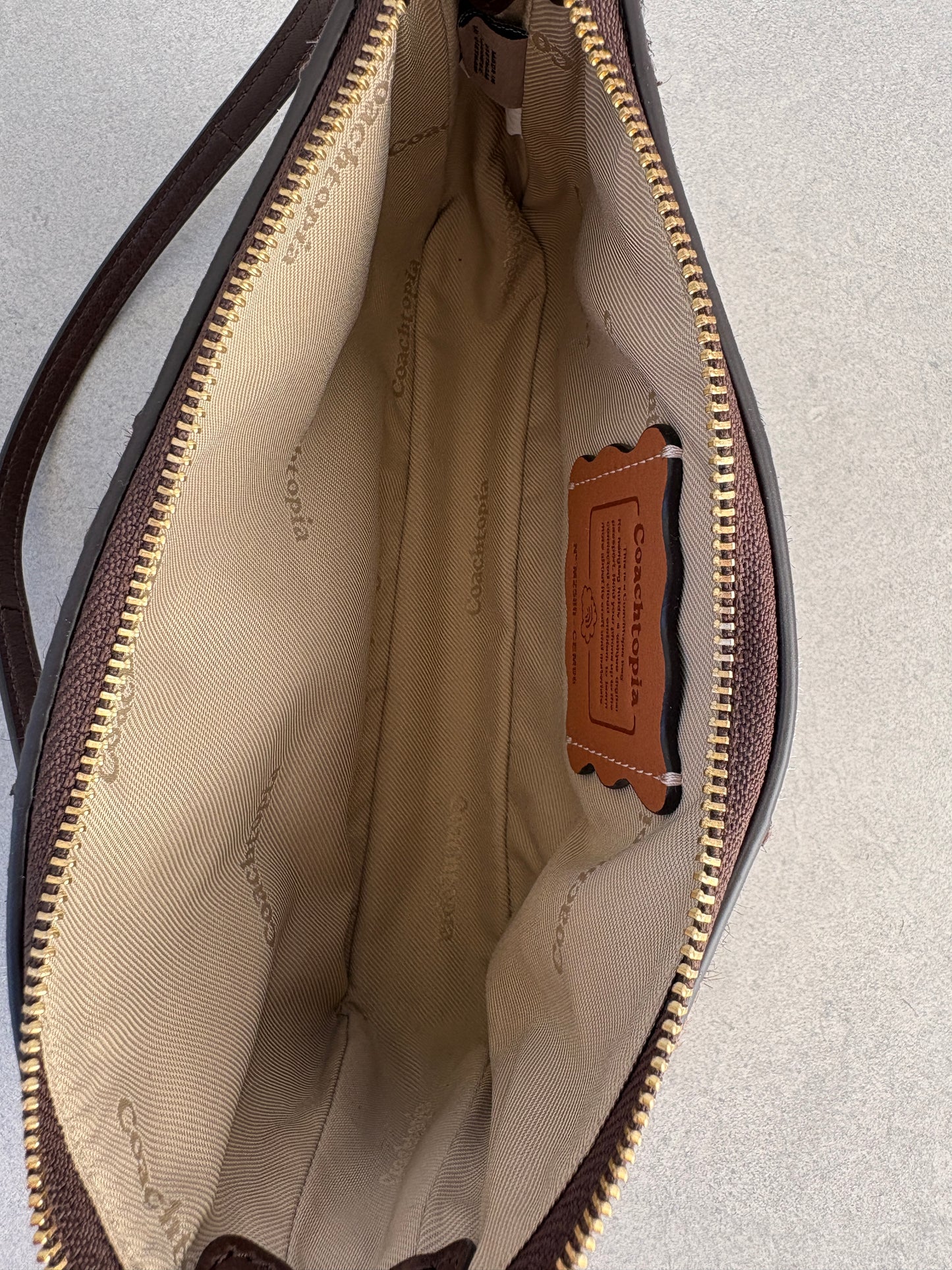 Coachtopia Cowprint Shoulder Bag