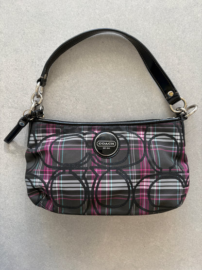 Coach Poppy Tartan Shoulder Bag