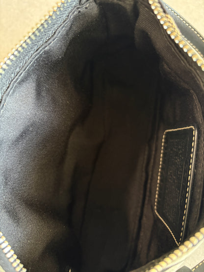 Coach Demi Black and Grey Shoulder Bag