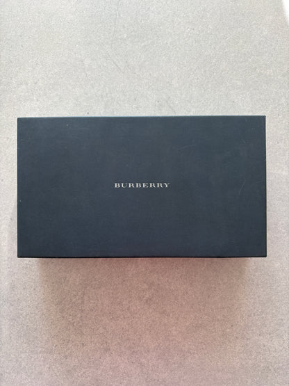 Burberry Brown Nylon Pouch & Check Wallet Gift Set with Box