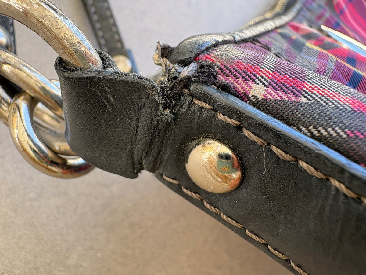 Coach Poppy Tartan Monogram Shoulder Bag