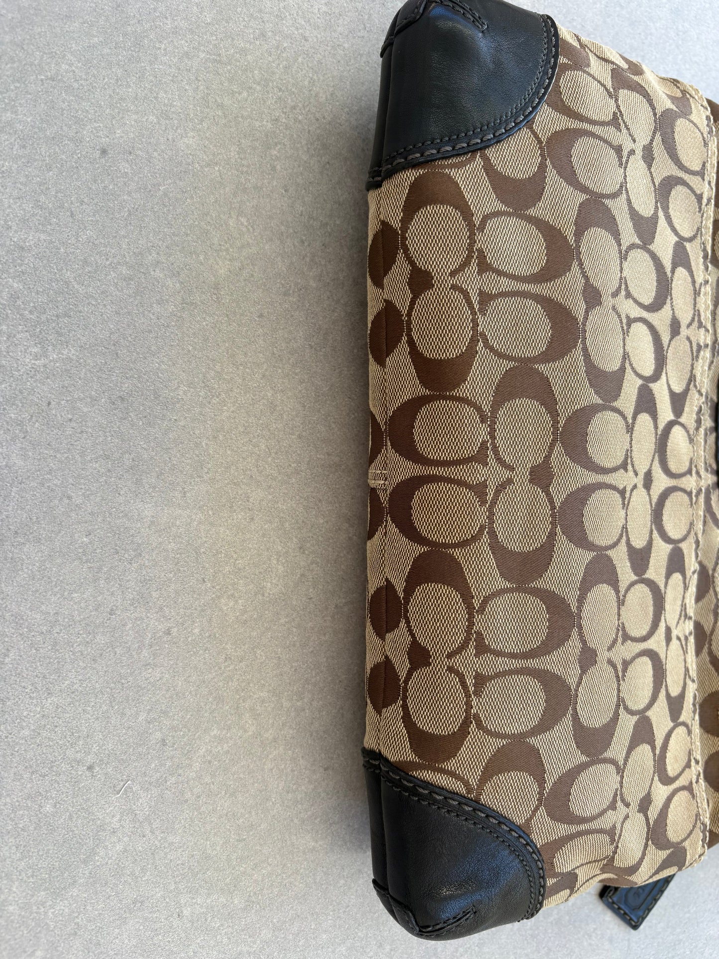 Coach Bleeker Bag in Brown Monogram Signature Print