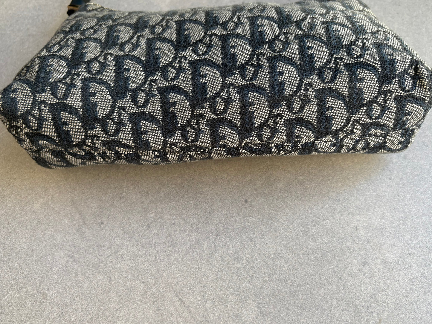 Christian Dior 2000s Blue Trotter Monogram Shoulder Bag