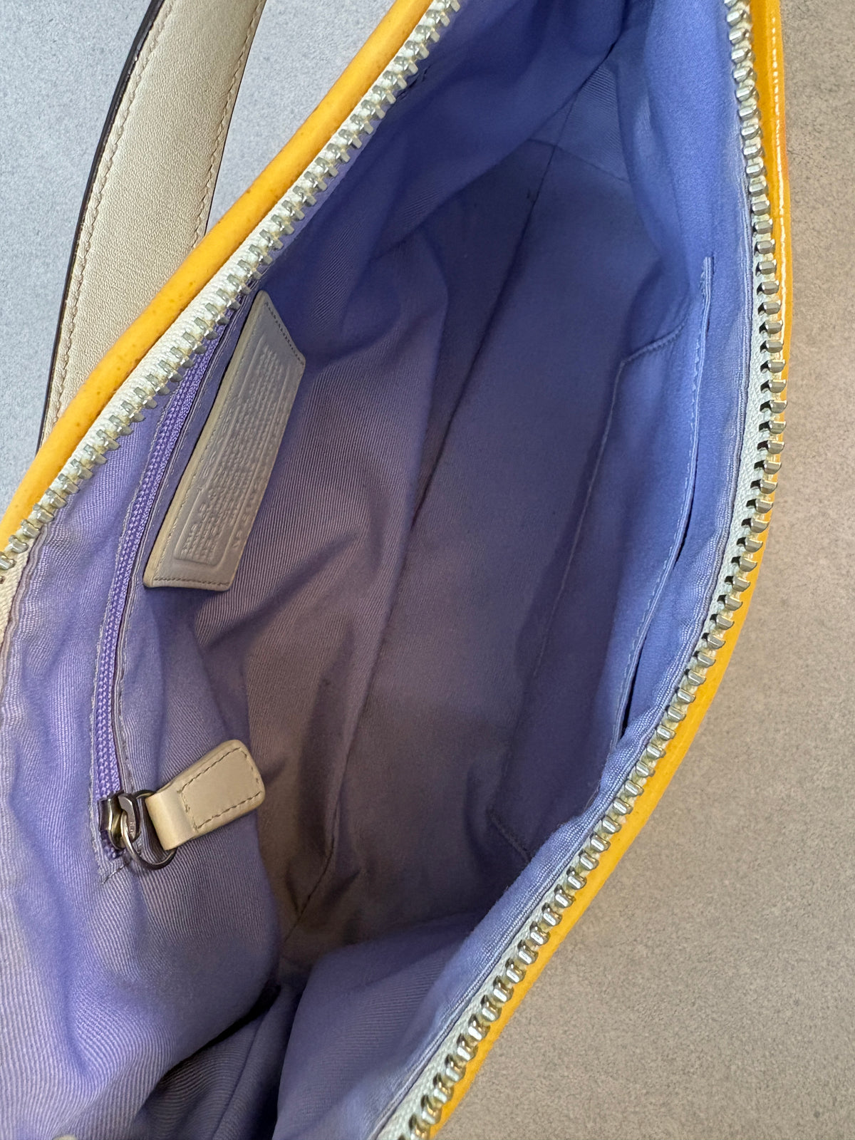 Coach Beige Monogram Shoulder Bag