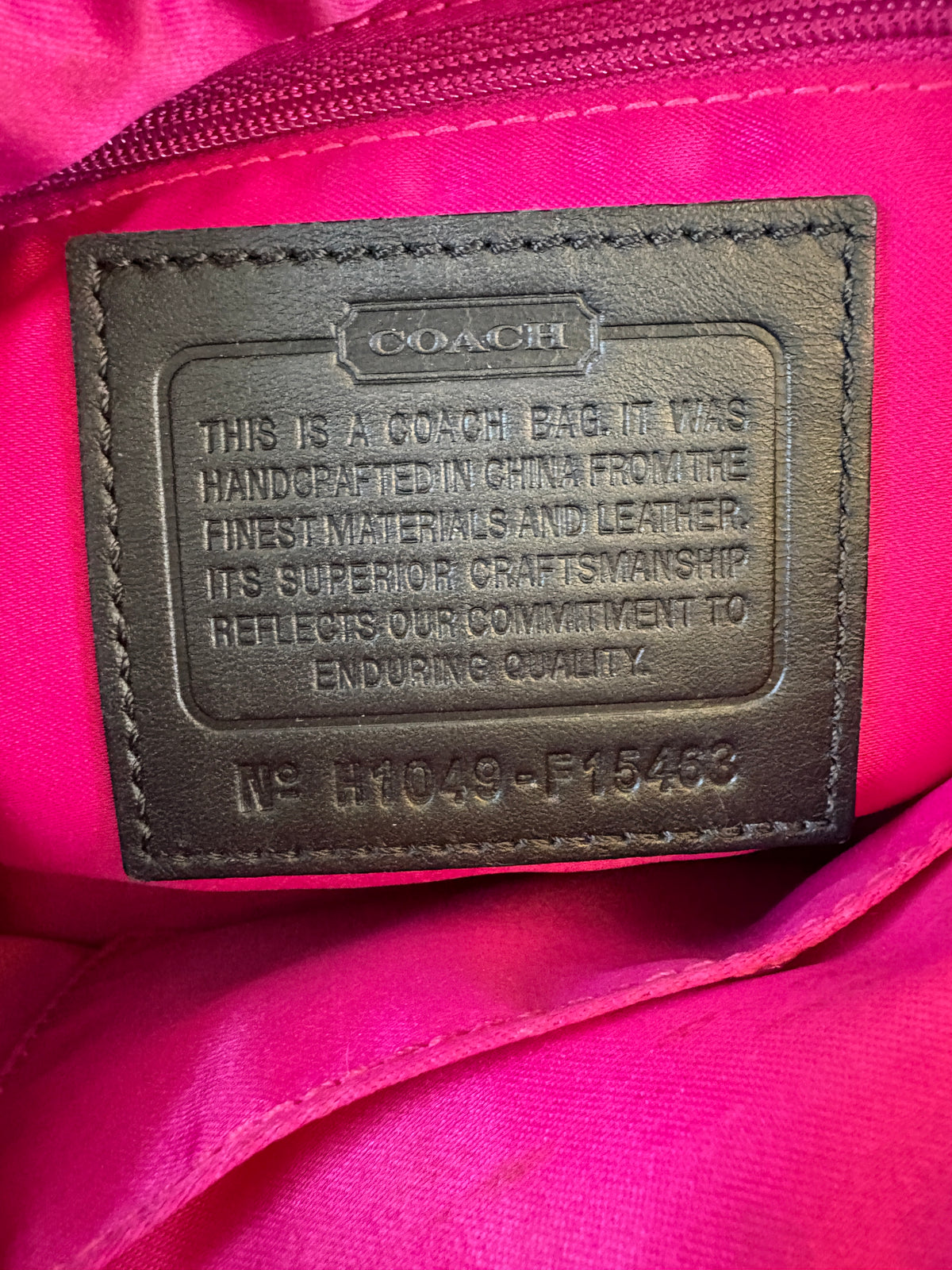 Coach Poppy Tartan Shoulder Bag