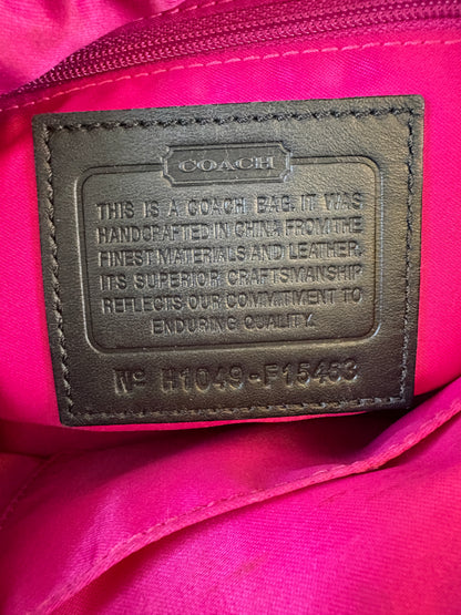 Coach Poppy Tartan Shoulder Bag