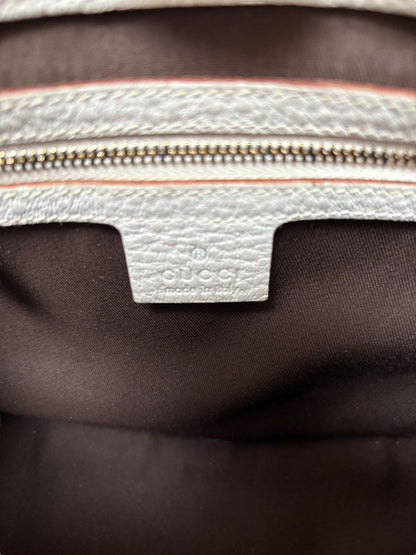 Gucci GG White Leather Jackie Bag