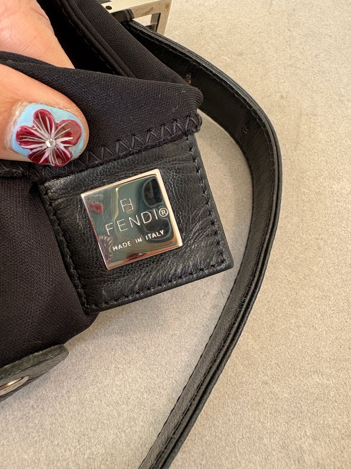 Fendi Baguette Shoulder Bag Black