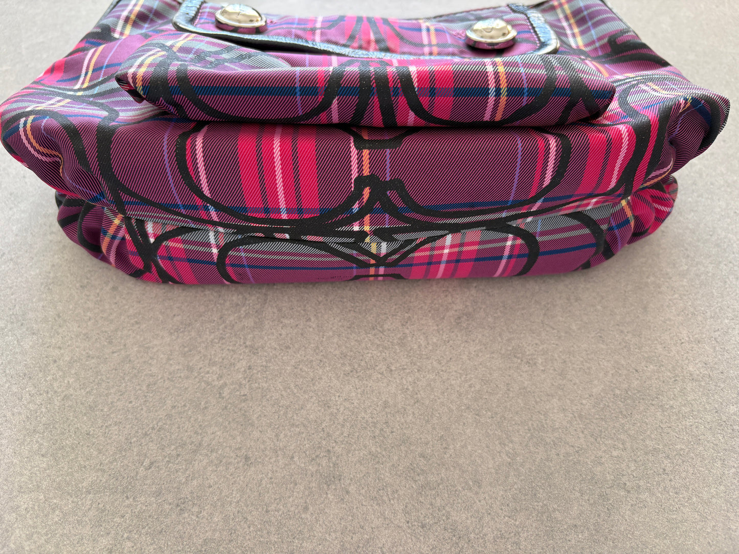 Coach Poppy Tartan Shoulder Bag