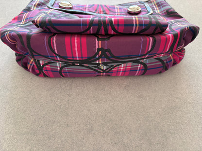 Coach Poppy Tartan Shoulder Bag