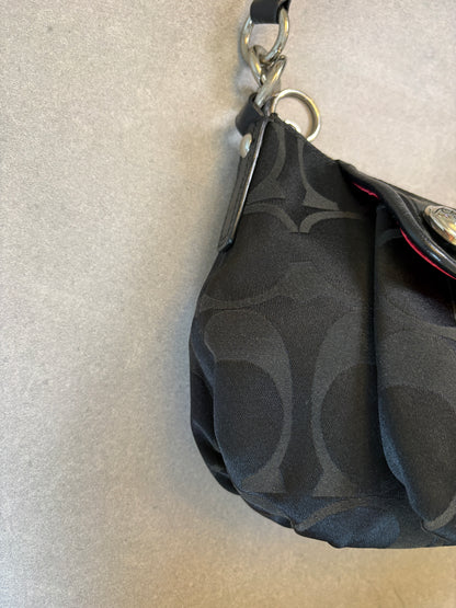 Coach Poppy Black Shoulder Bag