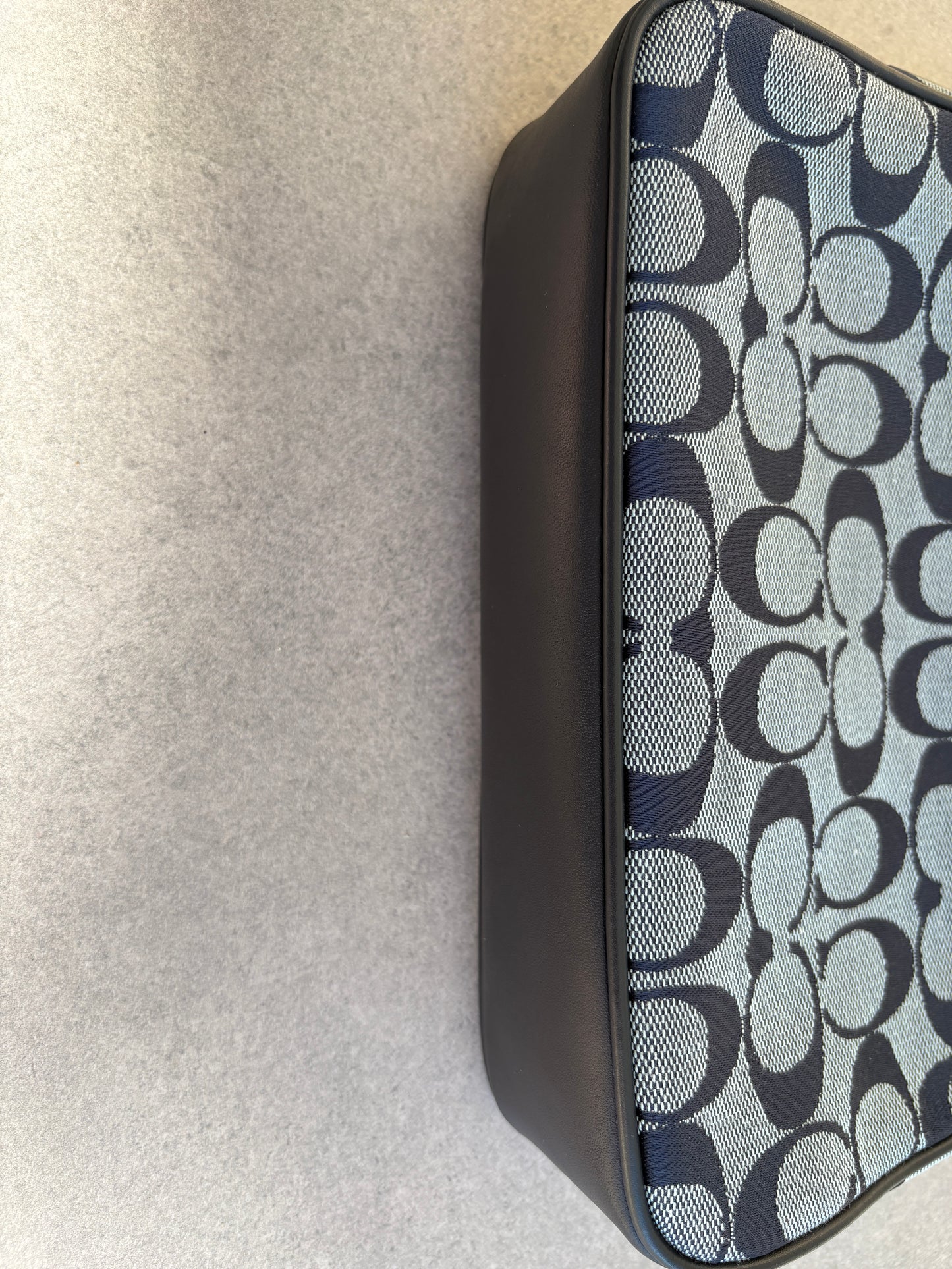 Coach Blue Monogram Shoulder Bag