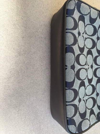 Coach Blue Monogram Shoulder Bag