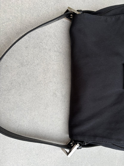 Fendi Baguette Mamma Shoulder Bag Black