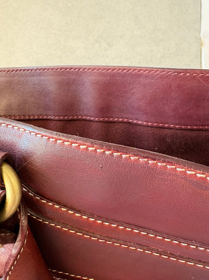 Celine Boogie Bag Maroon Leather