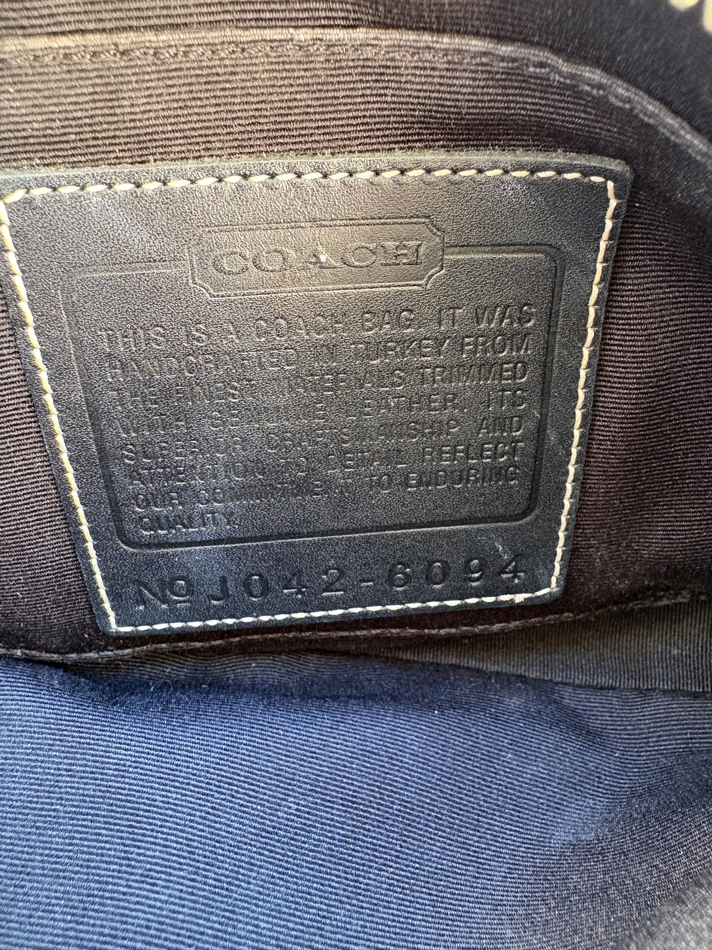 Coach Signature Monogram Demi Black
